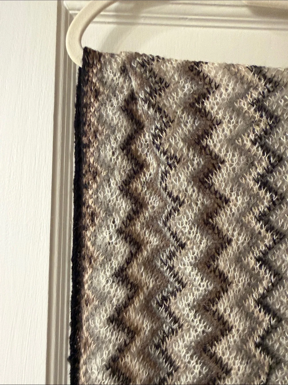 Missoni Zigzag Fringe Maxi Skirt - Gray and Brown